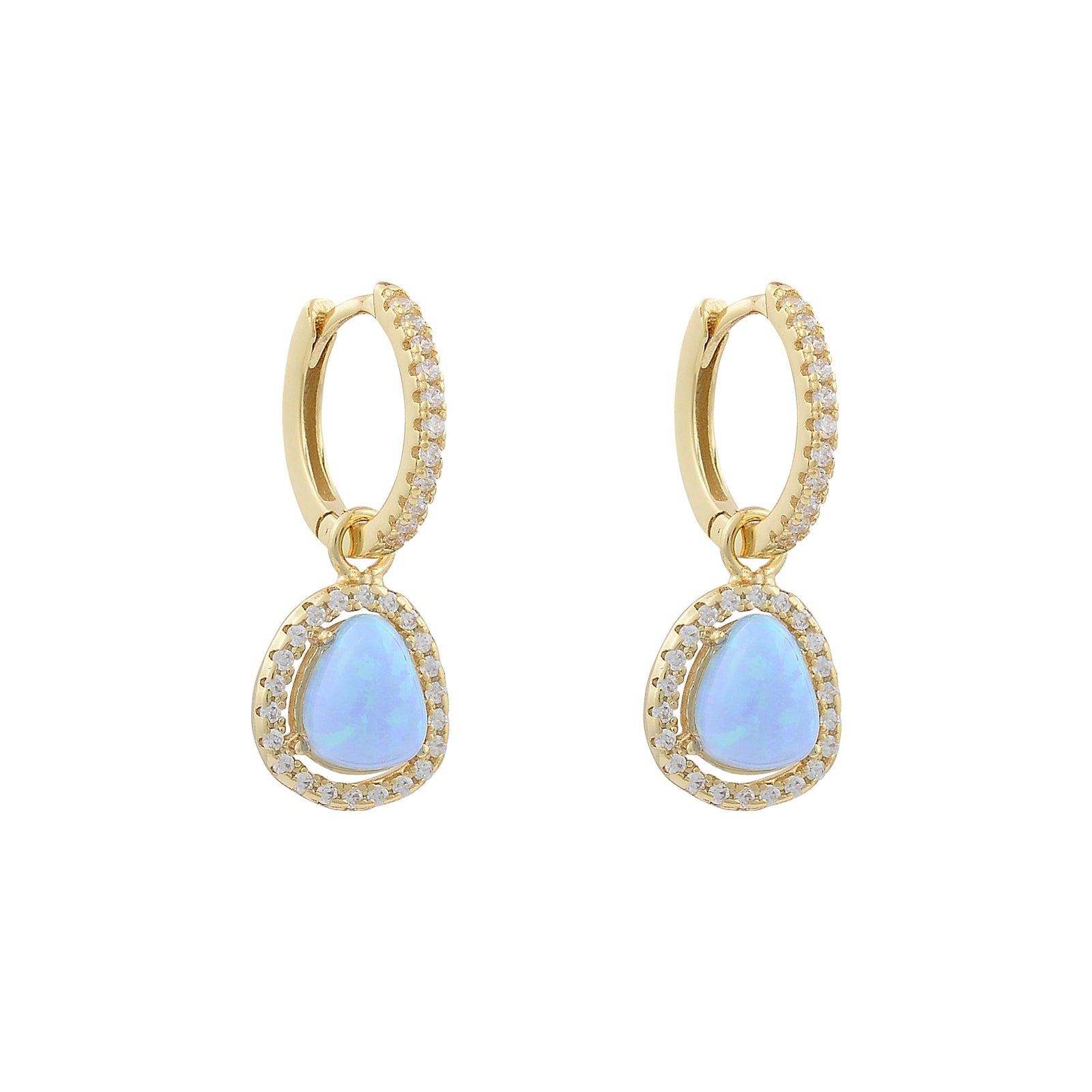 Opalite huggie earringsEarrings