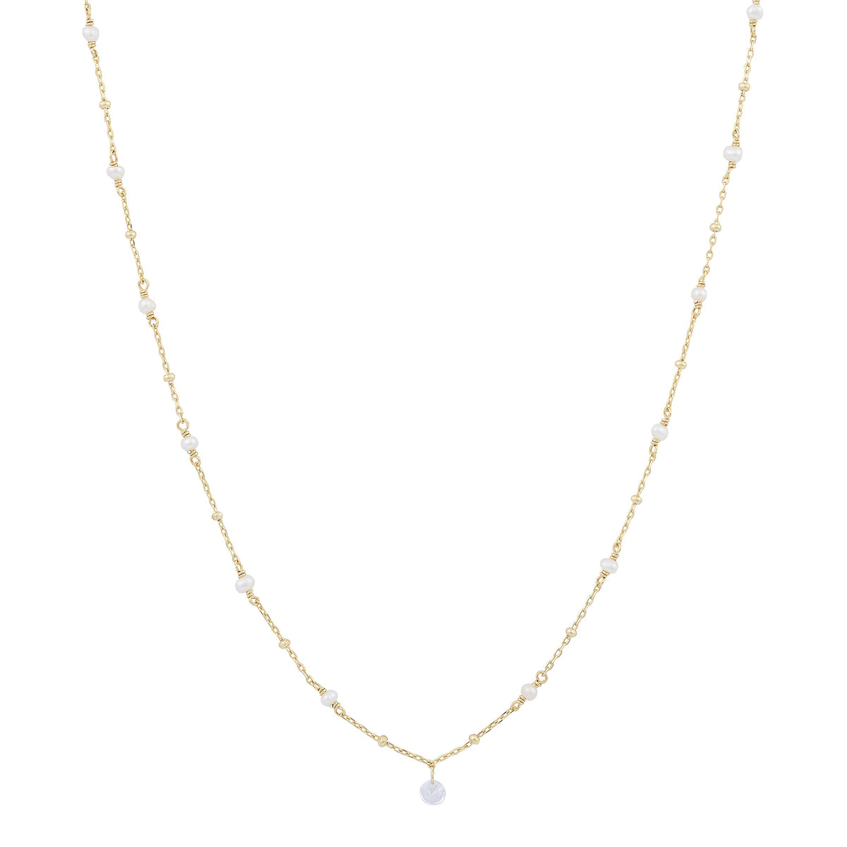 Pearls of Wisdom Necklace | Freshwater Pearl &amp; CZ | 925 Sterling Silver | Gold PlatingNecklace