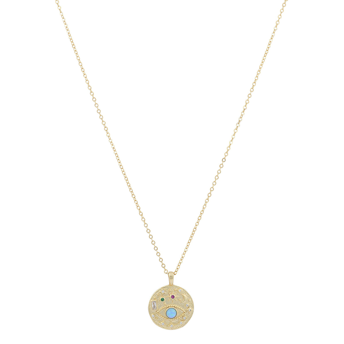 Protection and light disc necklaceNecklace