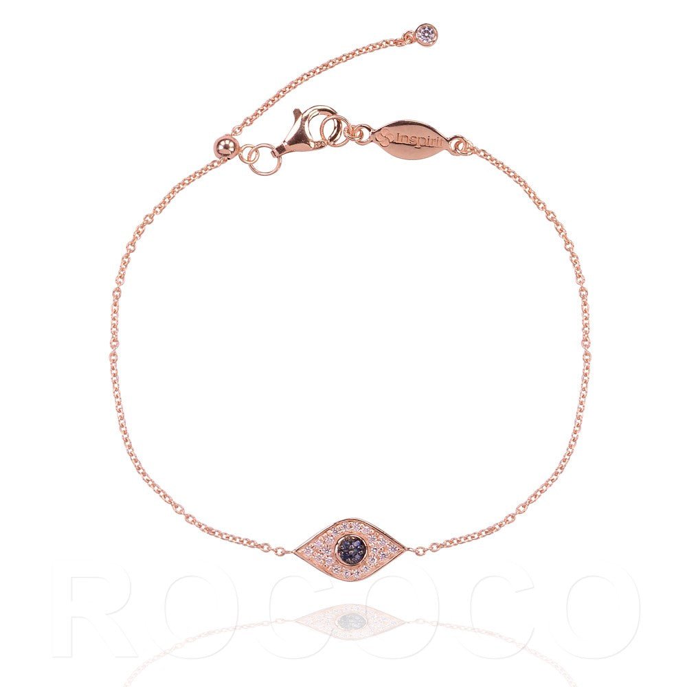 Protection eye shape classic adjustable bracelet 925 Sterling silverBracelet