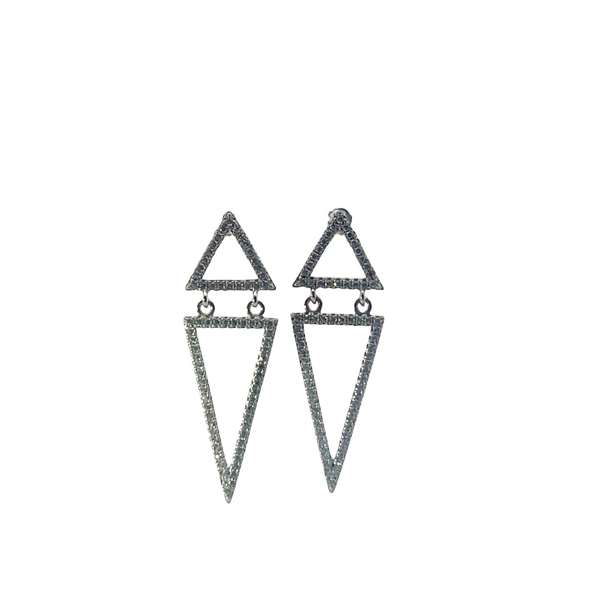 Sacred Double Triangle Drop Earrings — Soul DirectionEarrings