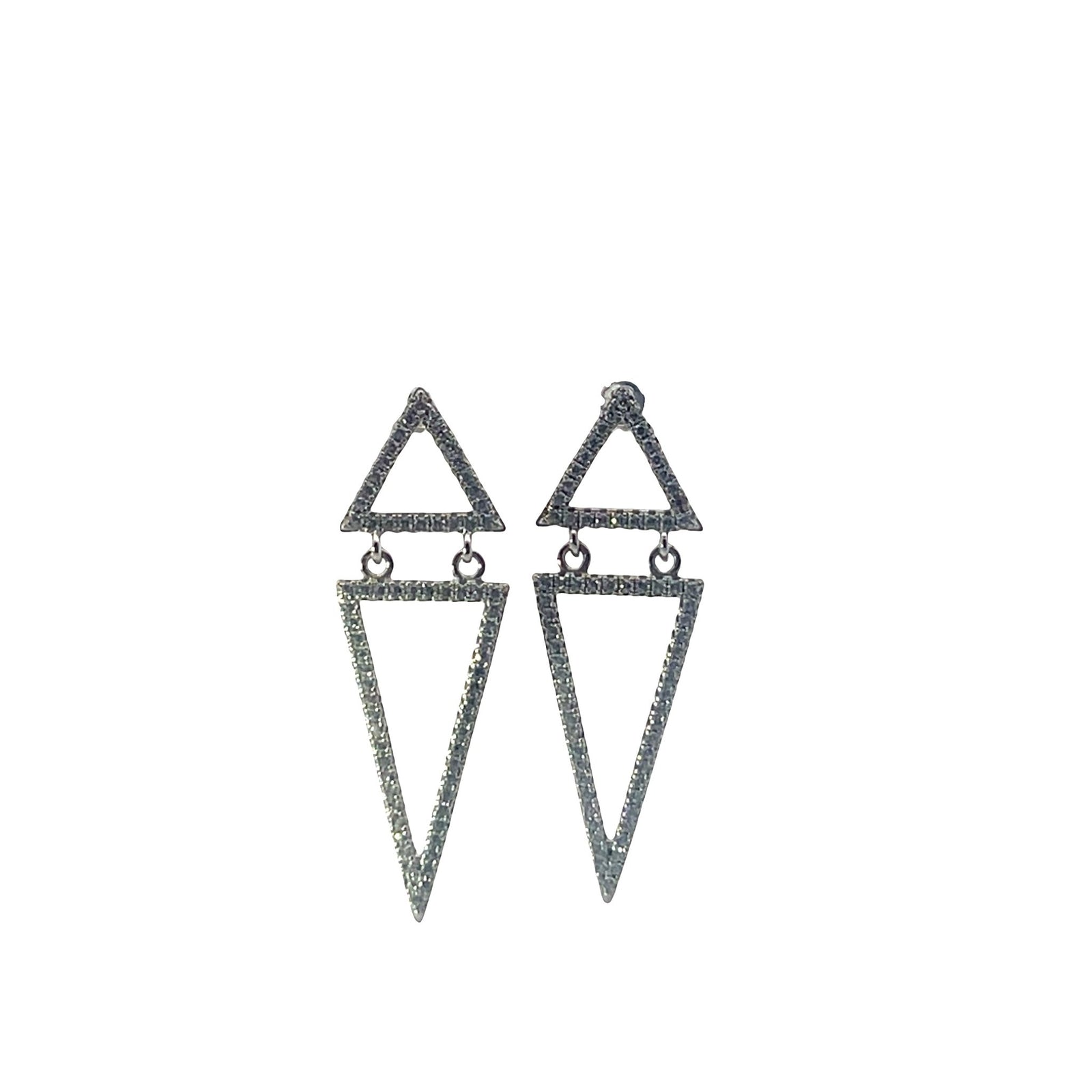 Sacred Double Triangle Drop Earrings — Soul DirectionEarrings