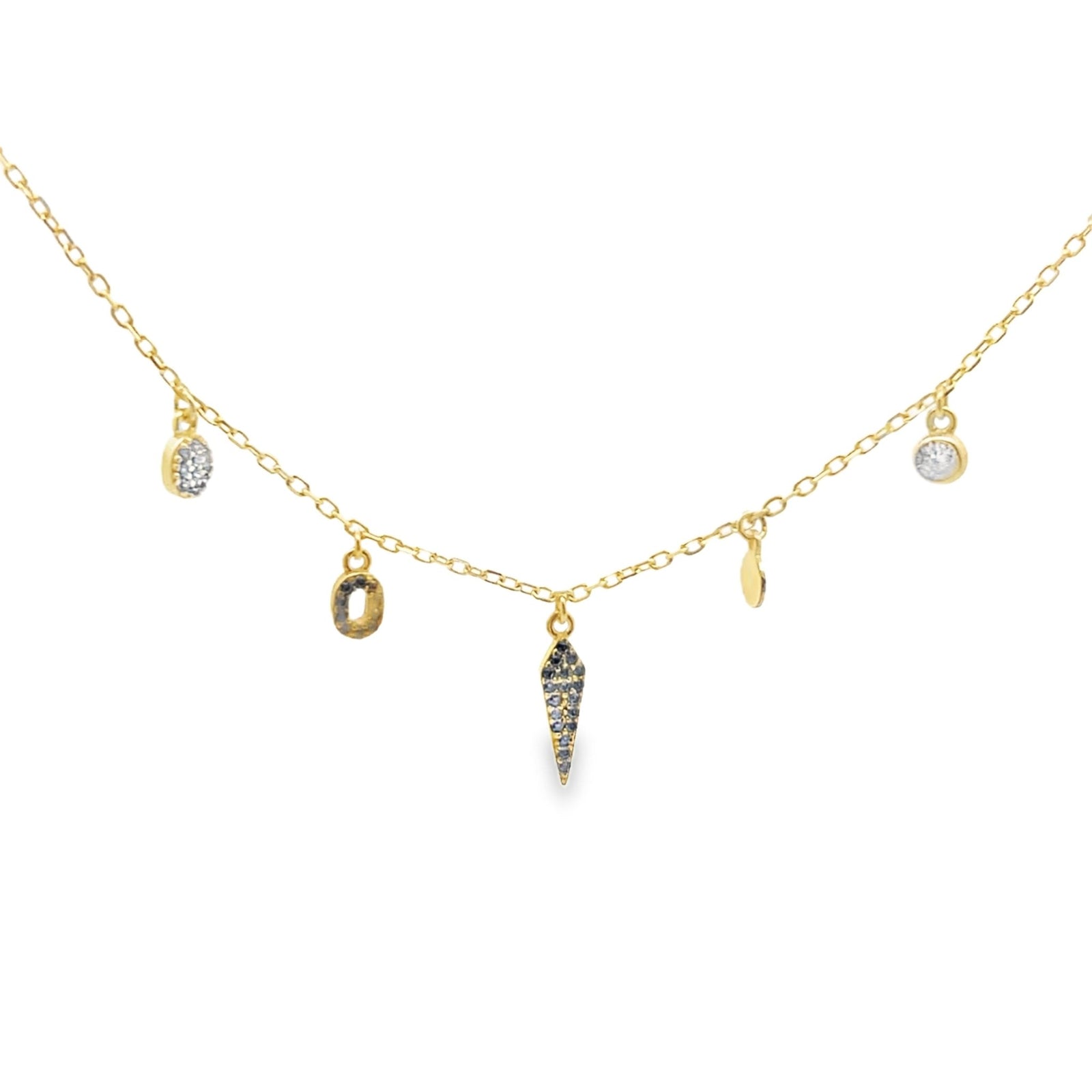 Sacred Triangle & Circle Geometric Necklace — Soul DirectionNecklace
