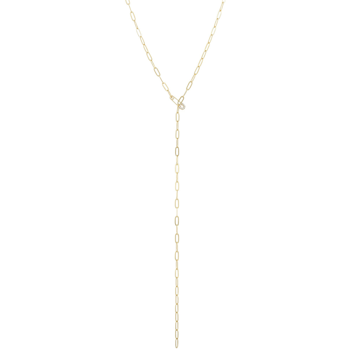 Safety Pin Lariat NecklaceNecklace