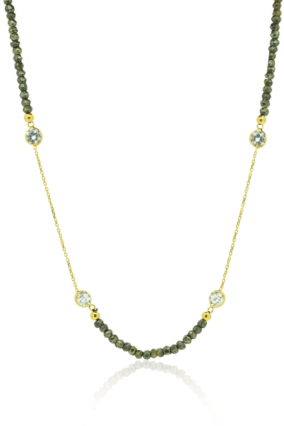 Sapphire and Diamond by the Meter Long NecklaceNecklace