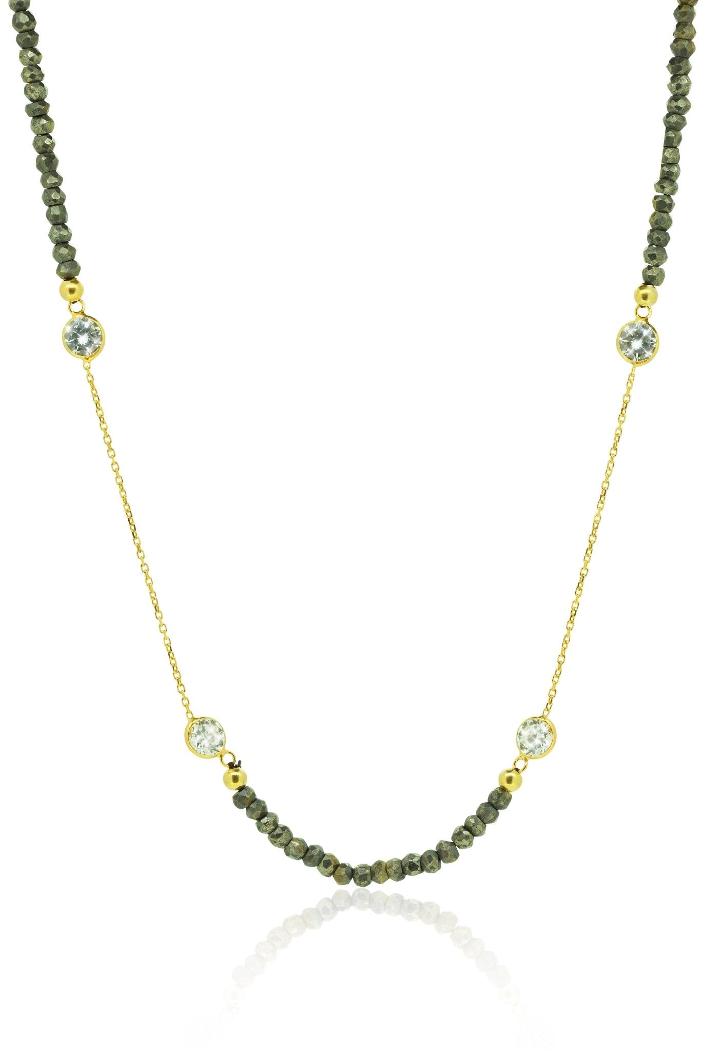 Sapphire and Diamond by the Meter Long NecklaceNecklace