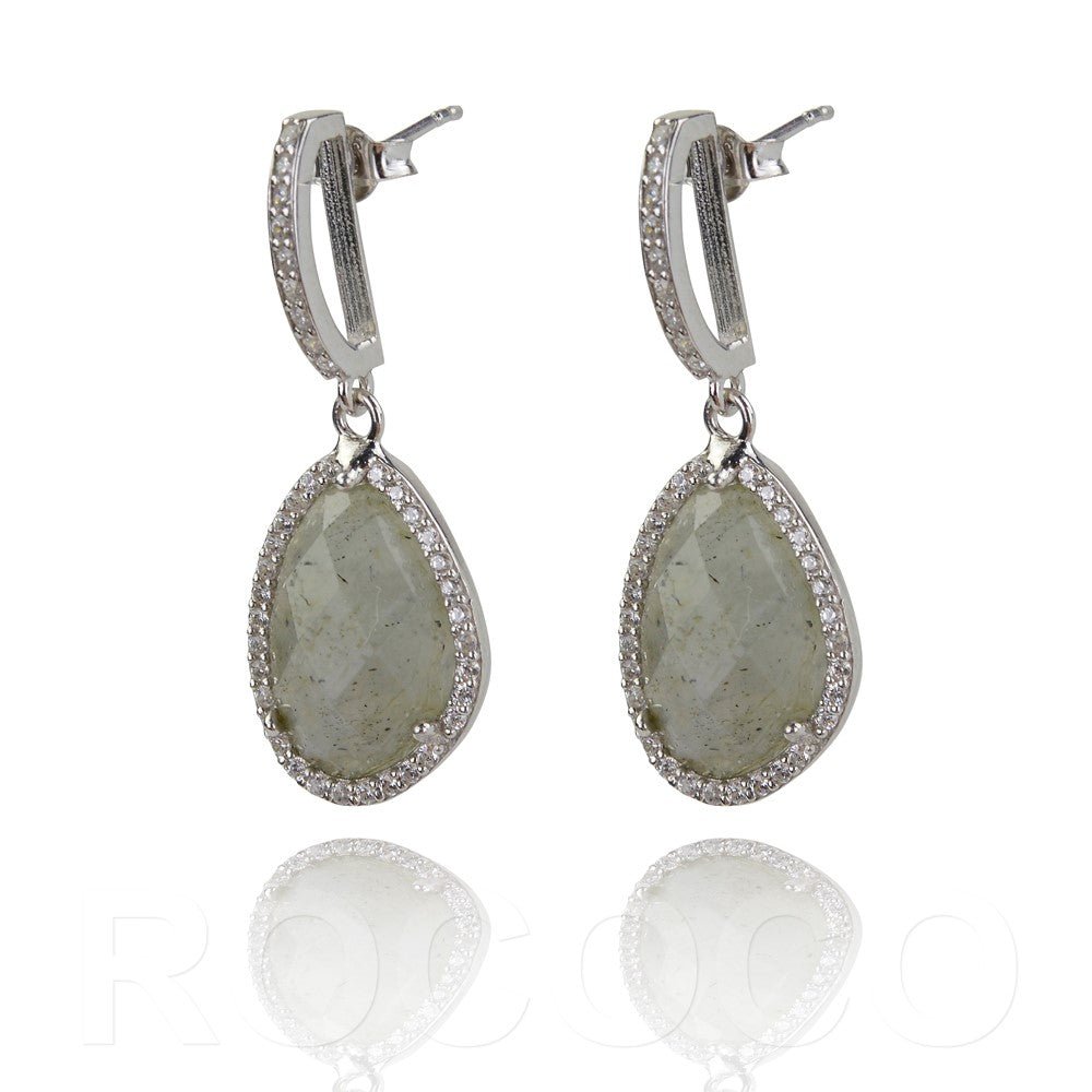 Semi precious enacased stone earringsEarrings