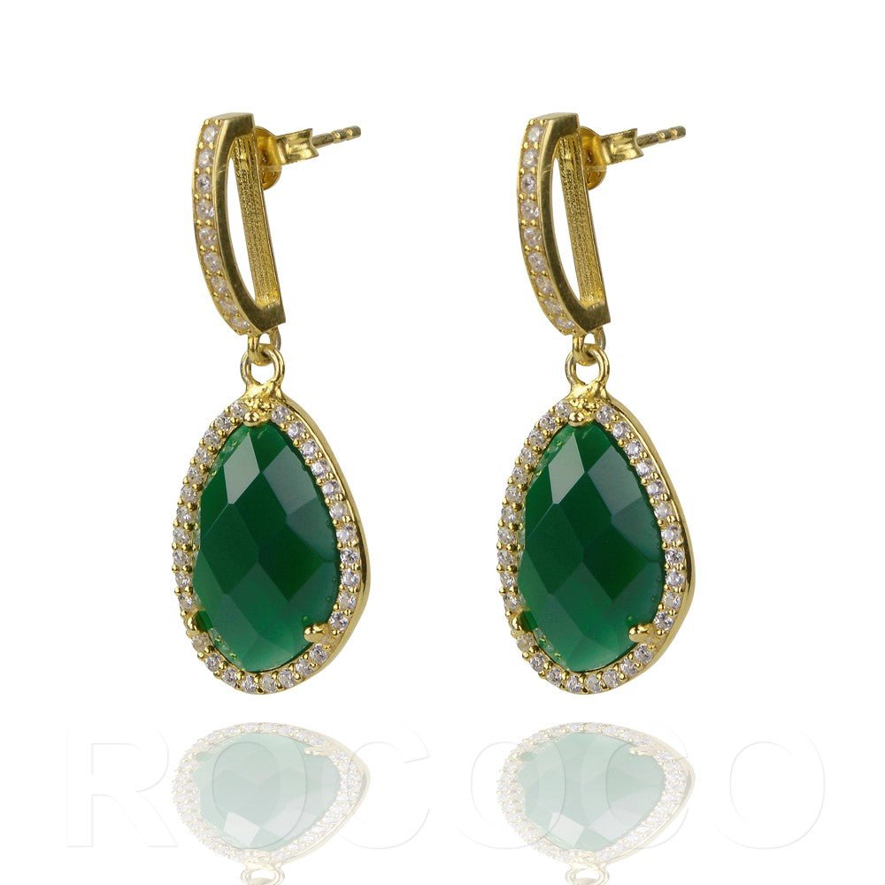 Semi precious enacased stone earringsEarrings