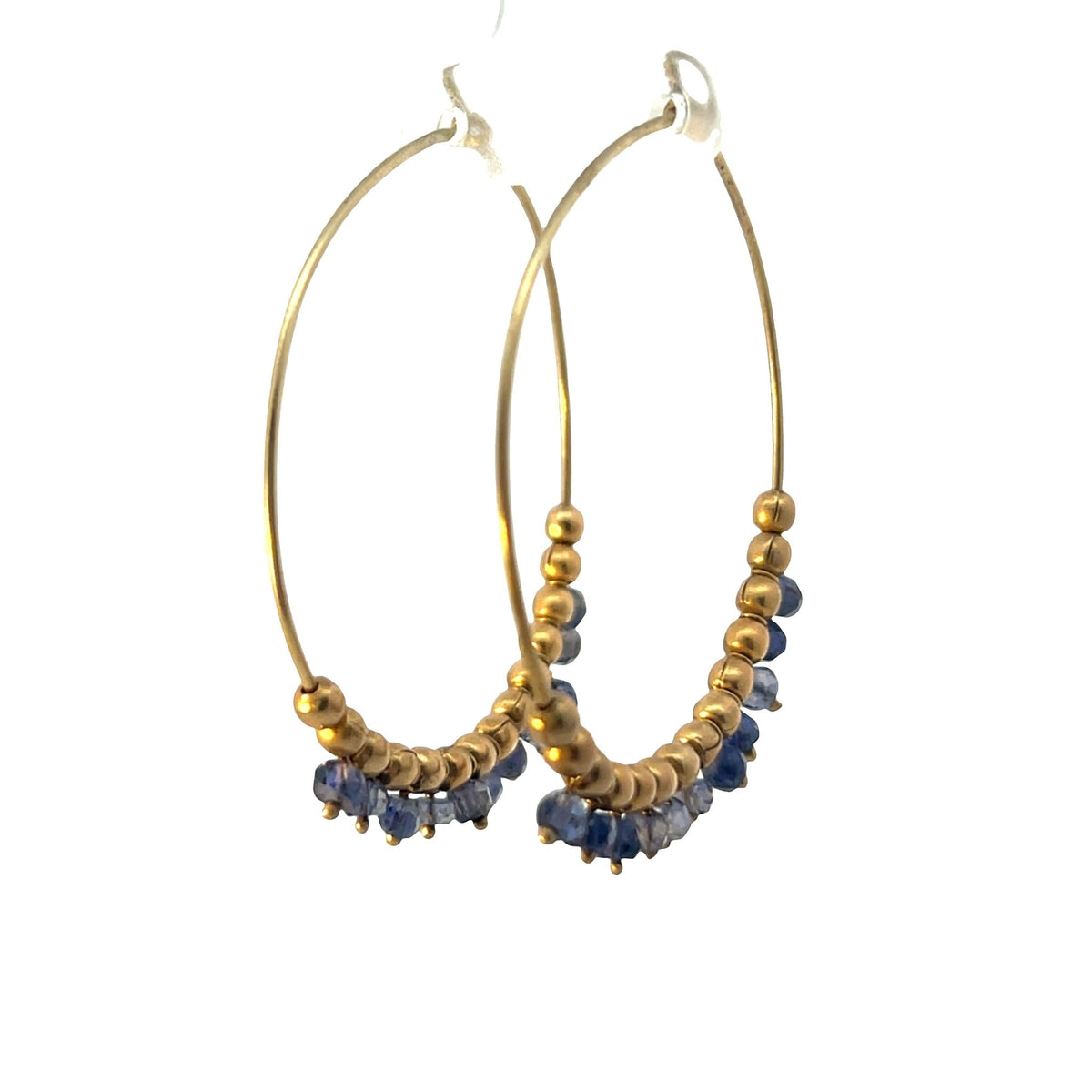 Semi Precious Large Hoop EarringsEarrings