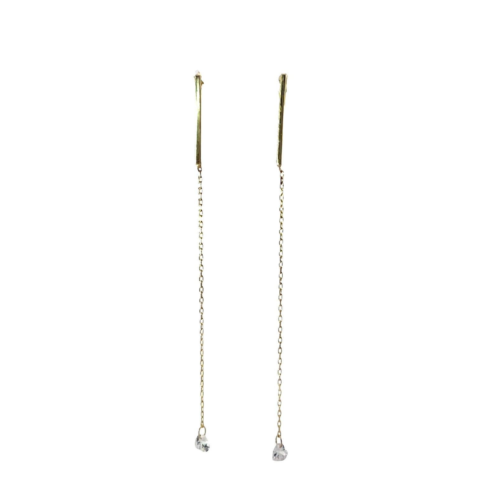SINGLE LOVE HEART DROP EARRINGEarrings