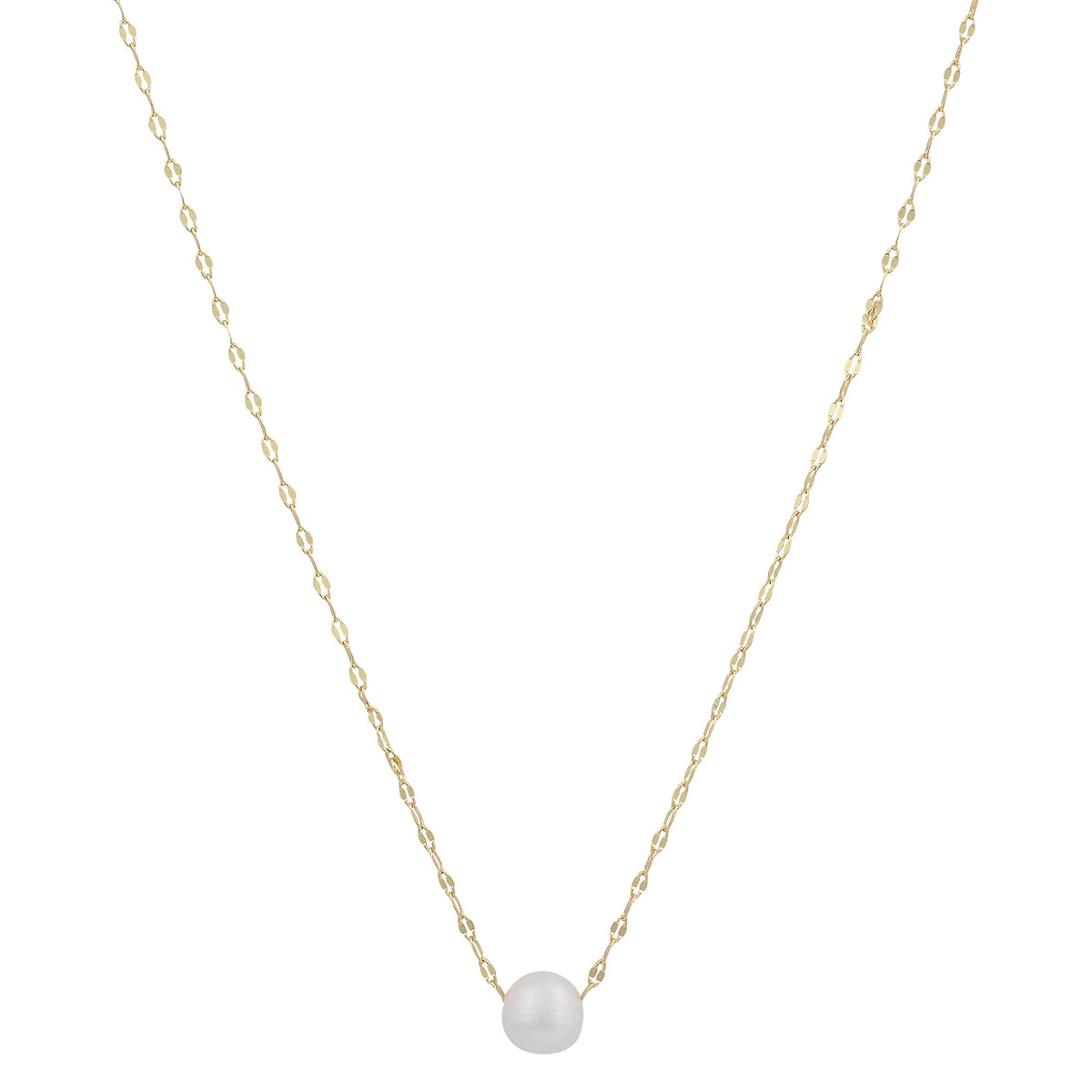 Single Pearl Necklace | Pearls of Wisdom | 925 Sterling Silver | Gold PlatingNecklace
