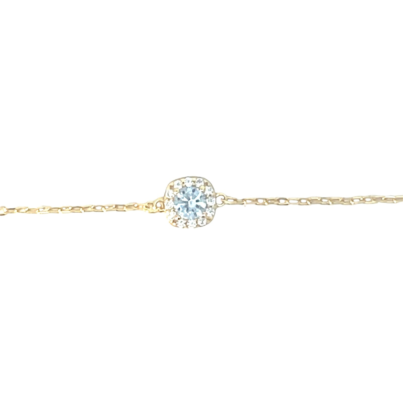 Small square dainty circle braceletBracelet