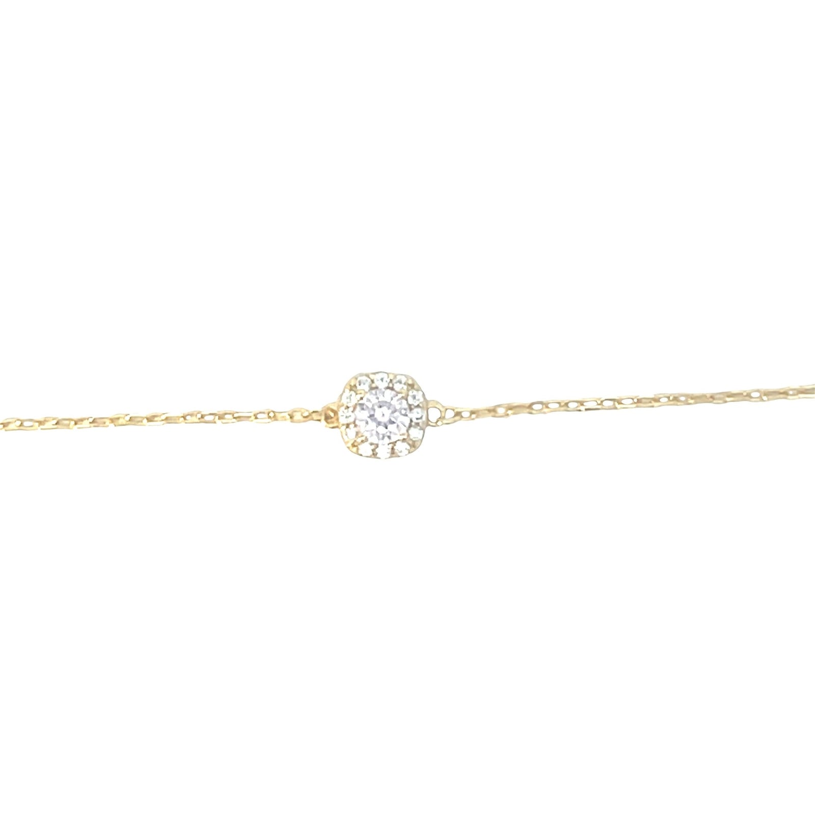 Small square dainty circle braceletBracelet