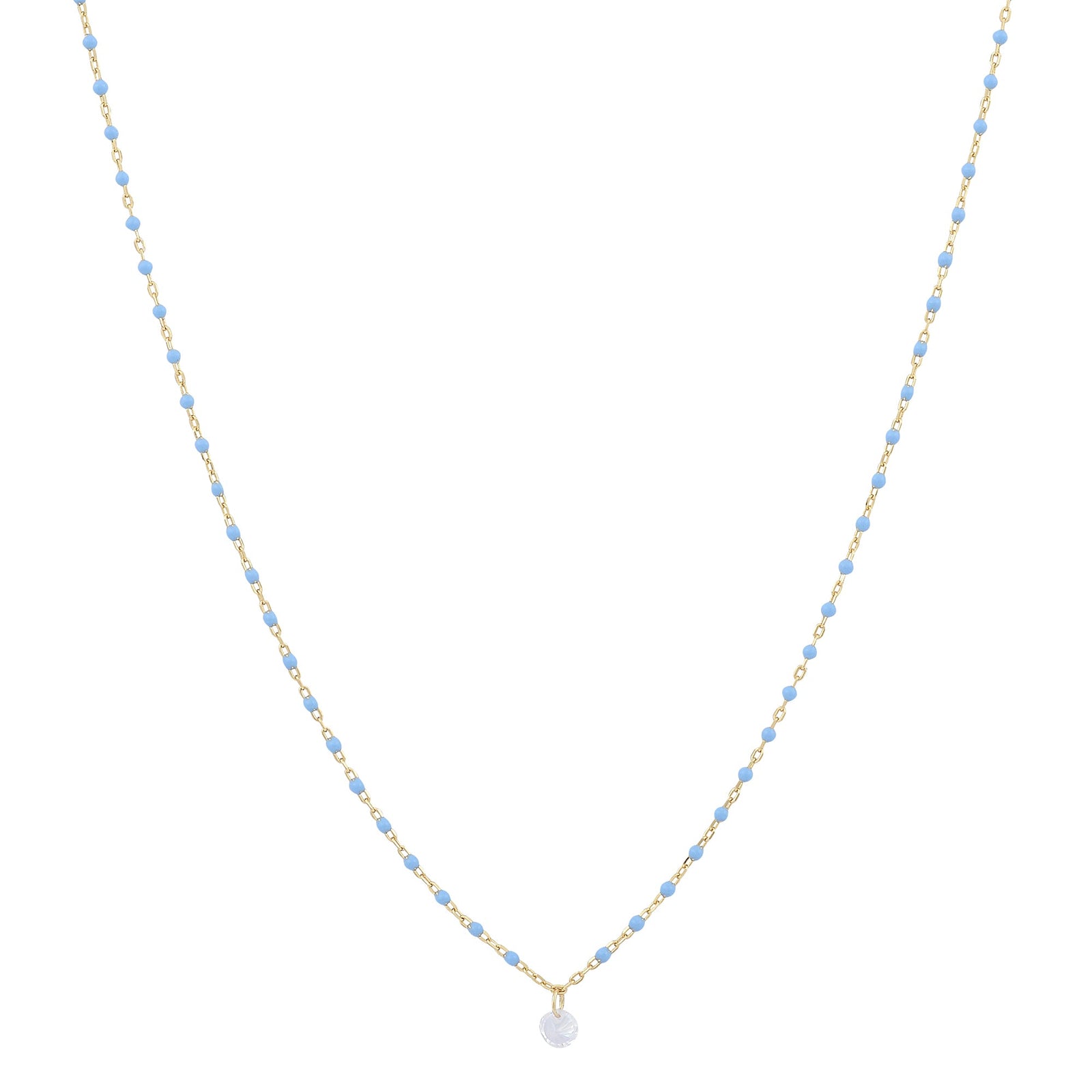 The one glitter enamel necklaceNecklace