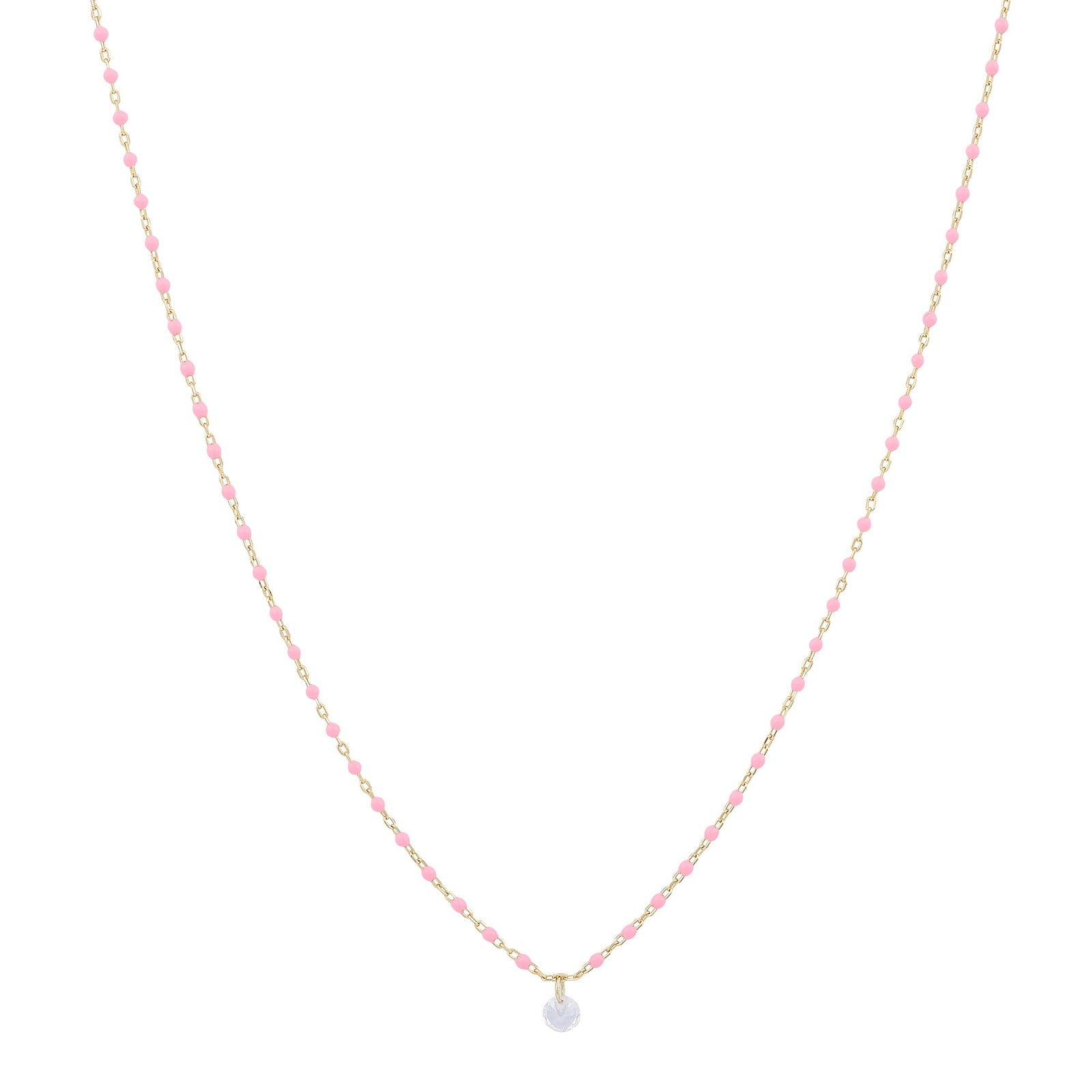The one glitter enamel necklaceNecklace