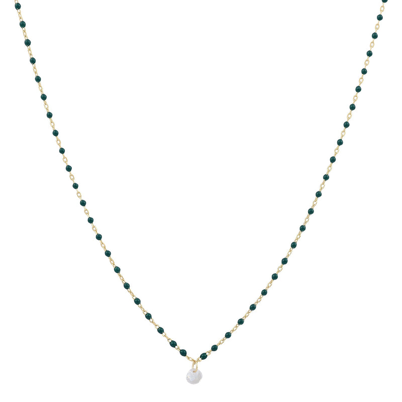 The one glitter enamel necklaceNecklace