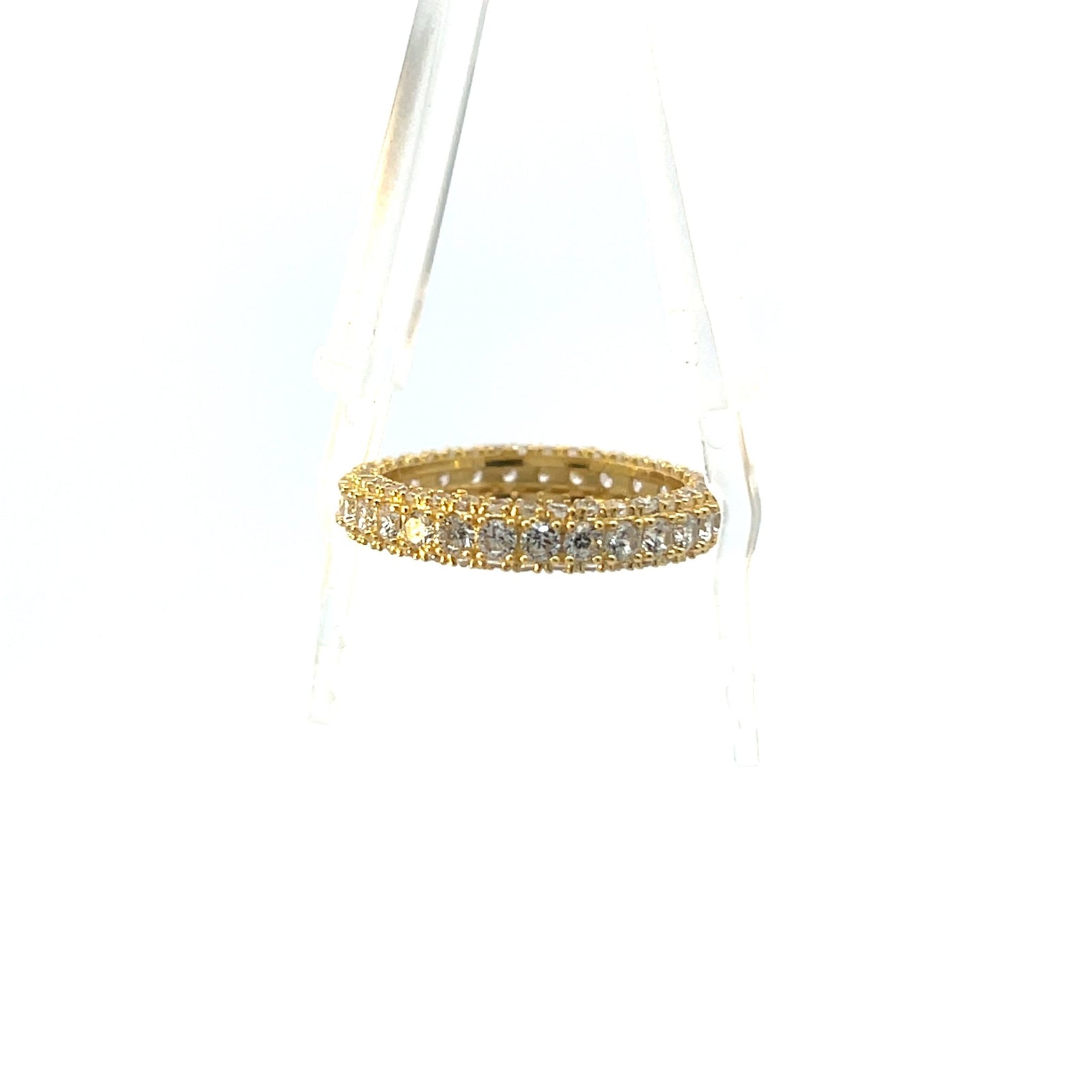 Three line multi stone dress stacking ringRing