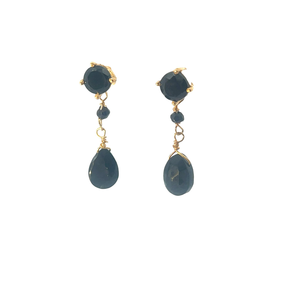 Three stone semi precious drop EarringEarrings