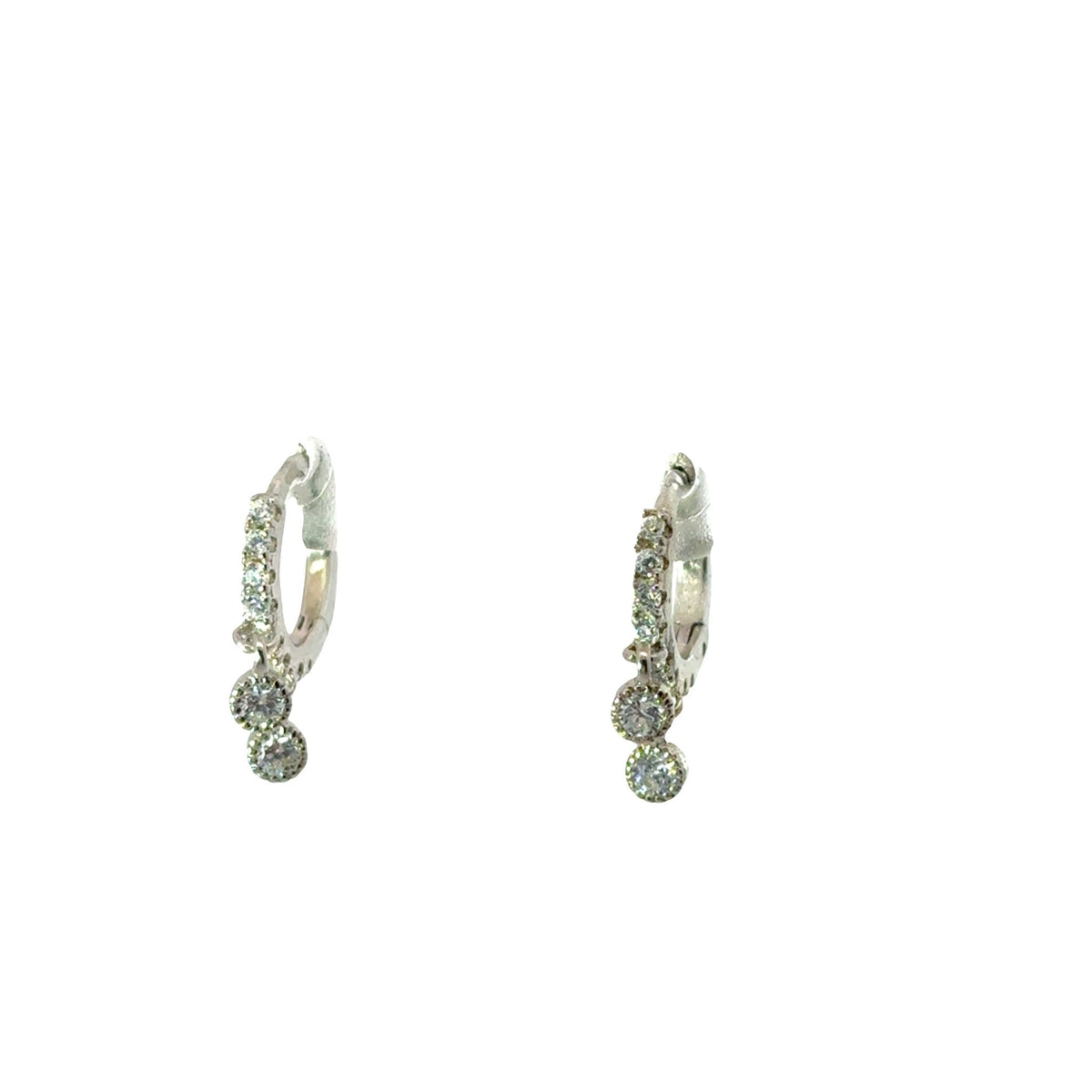 Two Drop Chakra Huggie EarringsEarrings
