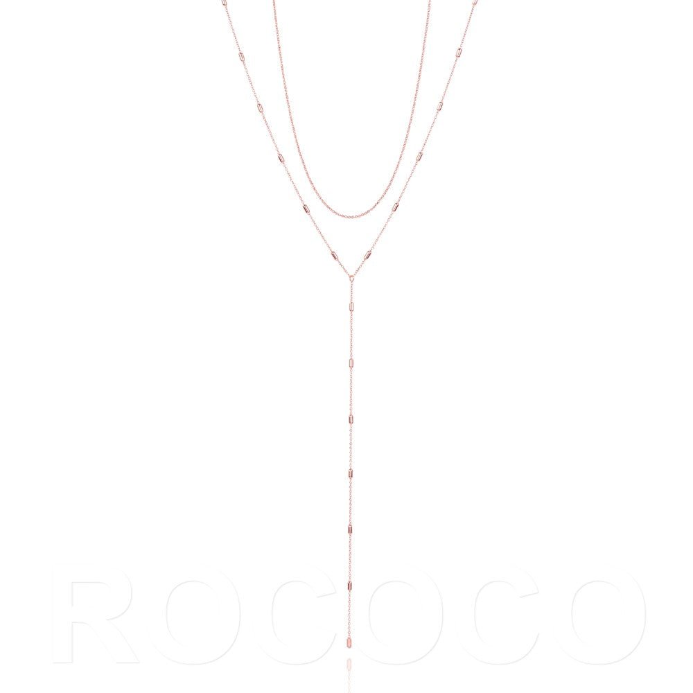 Two Strand Y-Shape Italian Chain NecklaceNecklace