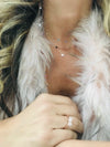Saphire chakra short necklace