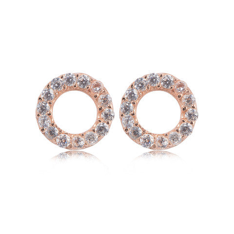 Circle of life classic small studs earings
