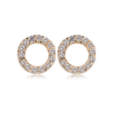 Circle of life classic small studs earings