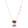 Single stone and shimmer chakra necklace