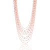 Multi strand glitter chain necklace