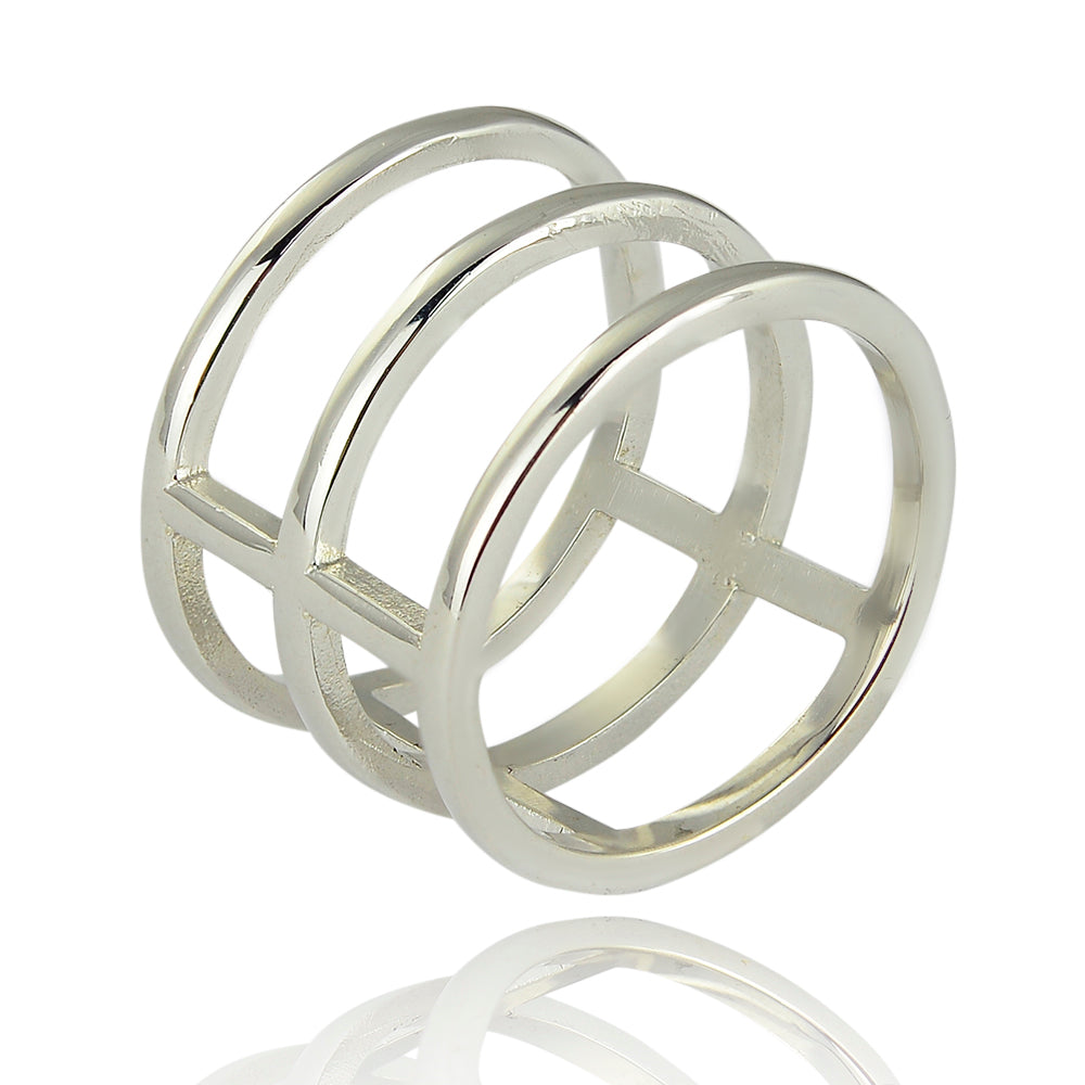 Three band karma ring