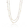 Long saphire chakra necklace
