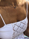 Saphire chakra short necklace