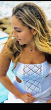 Saphire chakra short necklace