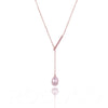 Lariat style pearls of wisdom necklace