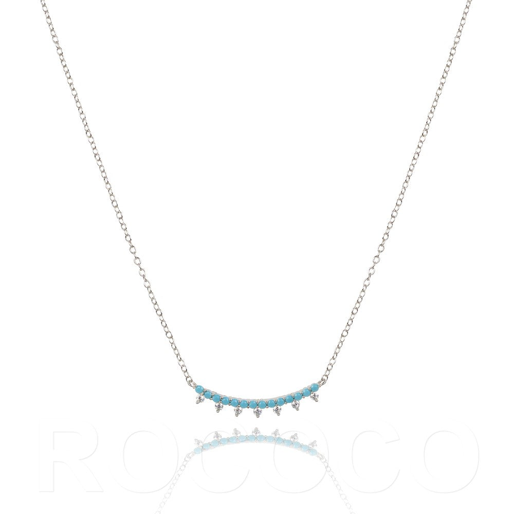 Magic bar balance glitter necklace