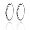 Large karma hoop earrings