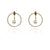 Yellow Gold Pearls of wisdom and circle of life classic earrings