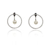 Sterling Silver Pearls of wisdom and circle of life classic earrings