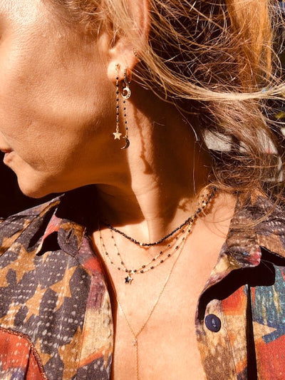 Two strand y shape enlighten necklace