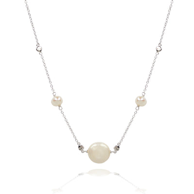 Pearls of wisdom classic 3 pearl  necklace