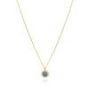 Evil eye  good luck round classic necklace