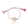 We are all connected Shema pink bracelet
