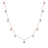 Multi coloured star shine necklace