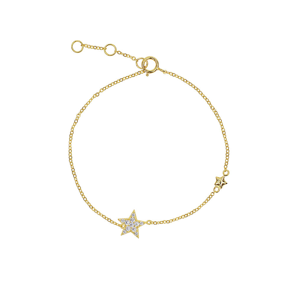 Double star shine bracelet