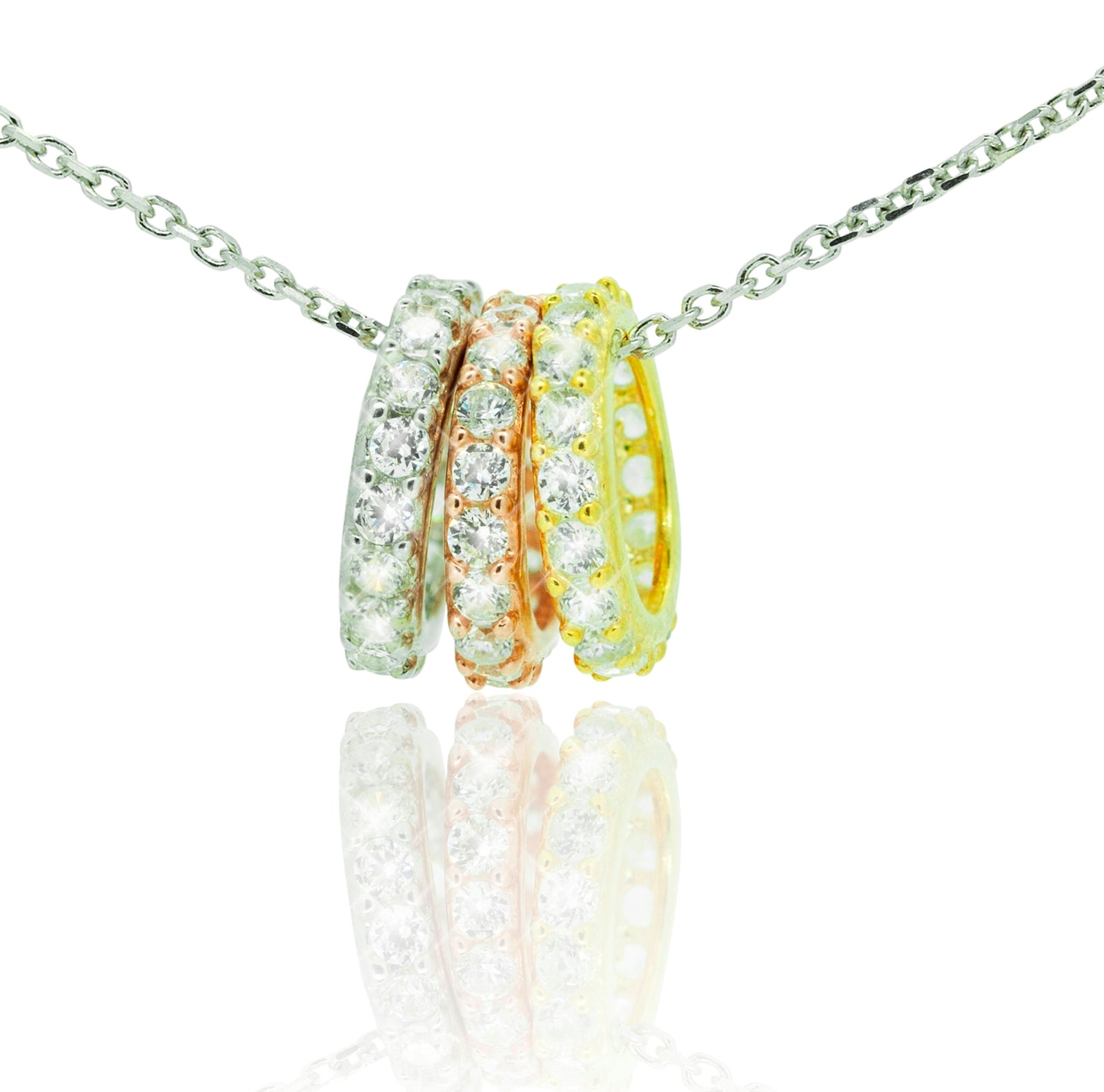 Three wishes karma necklace