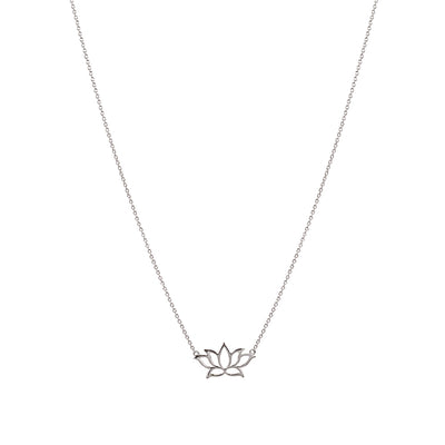 Classic lotus short faith necklace