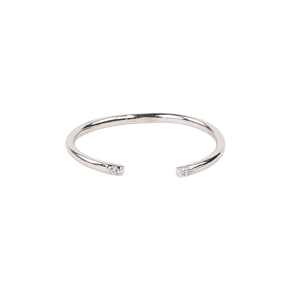 Everything that glitters simple open thin band ring