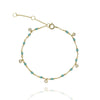 Turquoise magic glitter drop bracelet