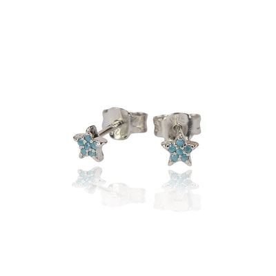 Sterling Silver with turqouise Products Shine your light stud earrings
