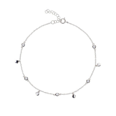 All that glitters disc and drop stone ankletAnklet